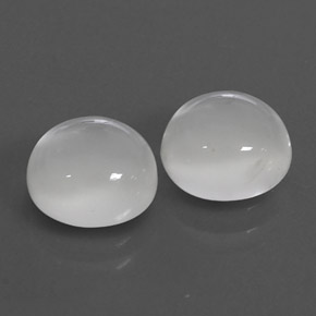  ct natürliche weißer Mondstein-Edelsteine, Transparent, Transparent / Lichtdurchlässig