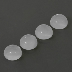 ct natürliche weißer Mondstein-Edelsteine, Transparent, Transparent / Lichtdurchlässig