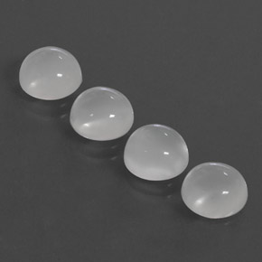  ct natürliche weißer Mondstein-Edelsteine, Transparent, Transparent / Lichtdurchlässig