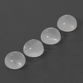  ct natürliche weißer Mondstein-Edelsteine, Transparent, Transparent / Lichtdurchlässig
