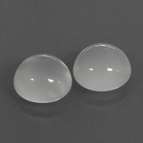  ct natürliche weißer Mondstein-Edelsteine, Transparent, Transparent / Lichtdurchlässig