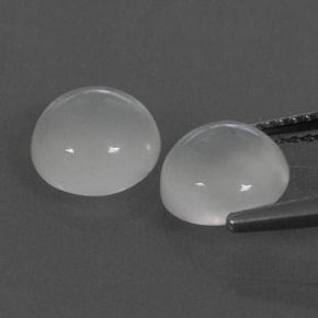  ct natürliche weißer Mondstein-Edelsteine, Transparent, Transparent / Lichtdurchlässig