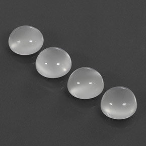  ct natürliche weißer Mondstein-Edelsteine, Transparent, Transparent / Lichtdurchlässig