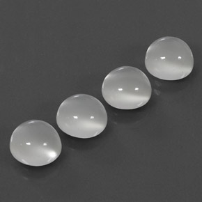  ct natürliche weißer Mondstein-Edelsteine, Transparent, Transparent / Lichtdurchlässig