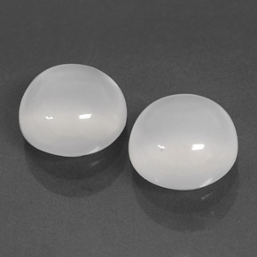  ct natürliche weißer Mondstein-Edelsteine, Transparent, Transparent / Lichtdurchlässig