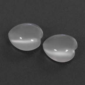  ct natürliche weißer Mondstein-Edelsteine, Transparent, Transparent / Lichtdurchlässig