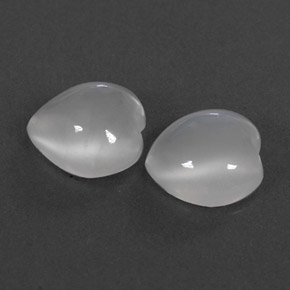  ct natürliche weißer Mondstein-Edelsteine, Transparent, Transparent / Lichtdurchlässig