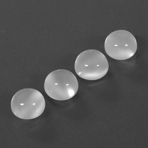  ct natürliche weißer Mondstein-Edelsteine, Transparent, Transparent / Lichtdurchlässig