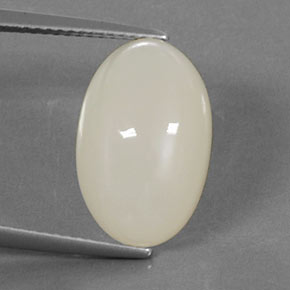 10,37 ctw natürlicher cream Mondstein, Oval Schliff, Lichtdurchlässig