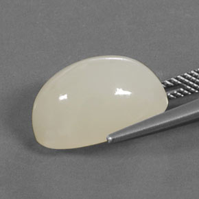 10,37 ctw natürlicher cream Mondstein, Oval Schliff, Lichtdurchlässig