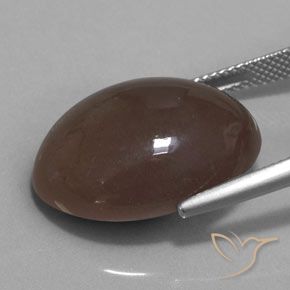 9,17 ctw natürlicher Mittel braun Mondstein, Oval, Lichtundurchlässig