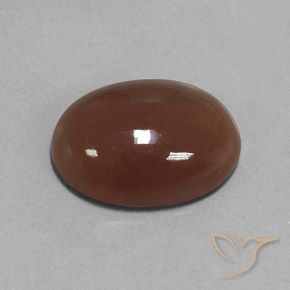 9,17 ctw natürlicher Mittel braun Mondstein, Oval, Lichtdurchlässig