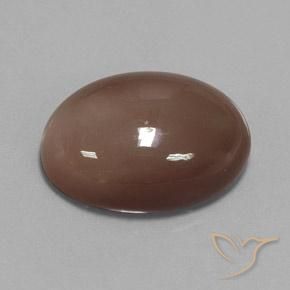 9,17 ctw natürlicher Mittel braun Mondstein, Oval, Lichtundurchlässig