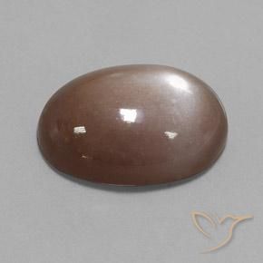 9,17 ctw natürlicher Mittel braun Mondstein, Oval, Lichtundurchlässig