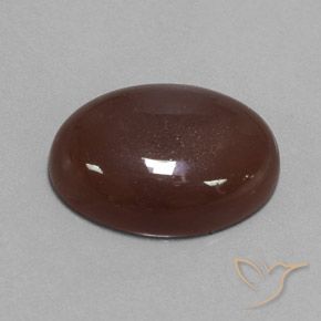 9,17 ctw natürlicher Mittel braun Mondstein, Oval, Lichtundurchlässig