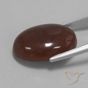 9,17 ctw natürlicher Mittel braun Mondstein, Oval, Lichtundurchlässig