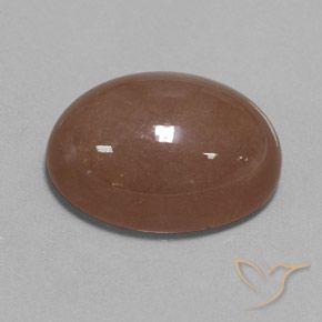 9,17 ctw natürlicher Mittel braun Mondstein, Oval, Lichtundurchlässig