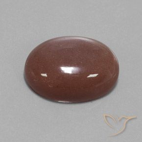 9,17 ctw natürlicher Zimtbraun Mondstein, Oval, Lichtundurchlässig