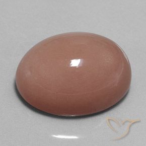 9,17 ctw natürlicher Helles Zimtbraun Mondstein, Oval, Lichtundurchlässig