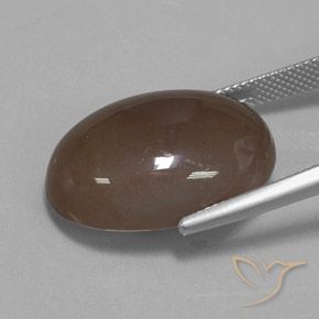 9,17 ctw natürlicher Mittel braun Mondstein, Oval, Lichtundurchlässig