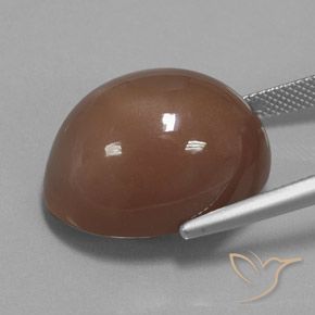 9,17 ctw natürlicher Warmes Braun Mondstein, Oval, Lichtundurchlässig