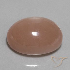 9,17 ctw natürlicher Mittelorange Mondstein, Oval, Lichtundurchlässig
