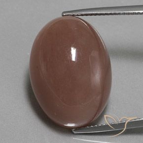 26.33ct Natürlicher Zimtbraun Mondstein, Oval, Lichtundurchlässig