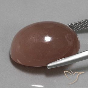 9,17 ctw natürlicher Zimtbraun Mondstein, Oval, Lichtundurchlässig