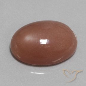 9,17 ctw natürlicher Mittel braun Mondstein, Oval, Lichtundurchlässig