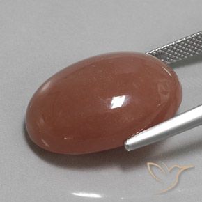 9,17 ctw natürlicher Mittel braun Mondstein, Oval, Lichtundurchlässig