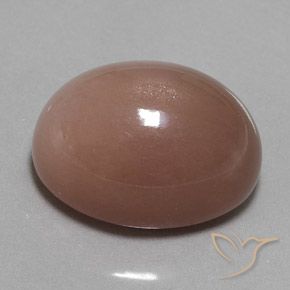 9,17 ctw natürlicher rötlich-braun Mondstein, Oval, Lichtundurchlässig
