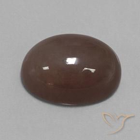 9,17 ctw natürlicher Mittel braun Mondstein, Oval, Lichtundurchlässig