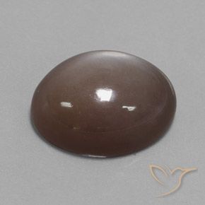 9,17 ctw natürlicher Schokoladenbraun Mondstein, Oval, Lichtundurchlässig