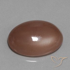 9,17 ctw natürlicher Mittel braun Mondstein, Oval, Lichtdurchlässig