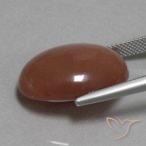 9,17 ctw natürlicher Warmes Braun Mondstein, Oval, Lichtundurchlässig