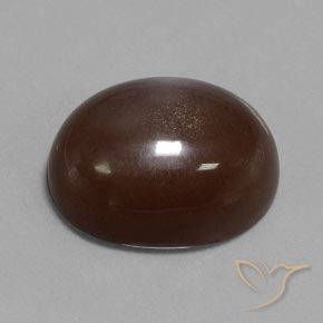 9,17 ctw natürlicher Mittel braun Mondstein, Oval, Lichtundurchlässig