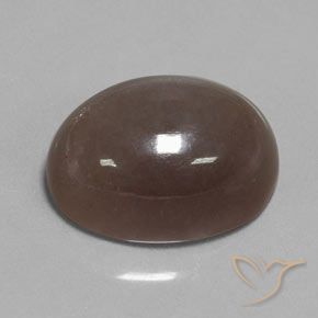 9,17 ctw natürlicher Schokoladenbraun Mondstein, Oval, Lichtundurchlässig