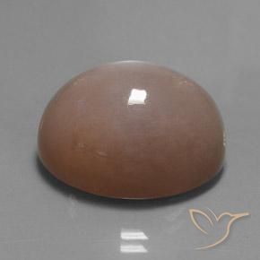 9,17 ctw natürlicher Mittel-Hellbraun Mondstein, Oval, Lichtdurchlässig