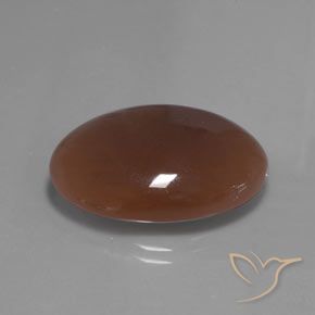 9,17 ctw natürlicher Mittel braun Mondstein, Oval, Lichtdurchlässig