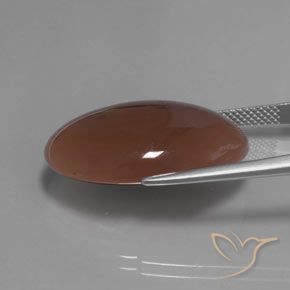 9,17 ctw natürlicher Mittel braun Mondstein, Oval, Lichtdurchlässig
