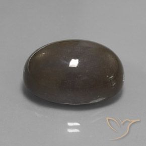 9,17 ctw natürlicher Umbrabraun Mondstein, Oval, Lichtdurchlässig