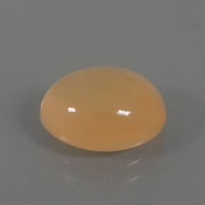 3,70 ctw natürlicher goldener Mondstein, Oval Schliff, Transparent