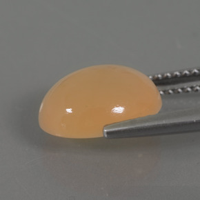 3,70 ctw natürlicher goldener Mondstein, Oval Schliff, Transparent