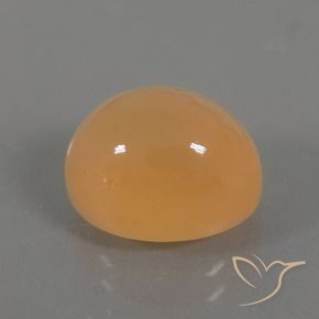 9,17 ctw natürlicher Goldene Orangencreme Mondstein, Oval, Transparent