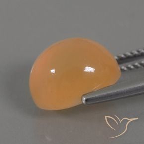 9,17 ctw natürlicher Goldene Orangencreme Mondstein, Oval, Transparent