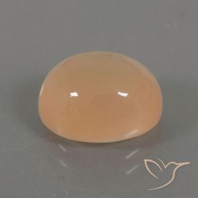 9,17 ctw natürlicher Mittel Orange-Gold Mondstein, Oval, Transparent