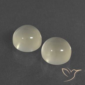 7.11 ct natürliche Warmweiß Mondstein-Edelsteine, Runden, Lichtdurchlässig