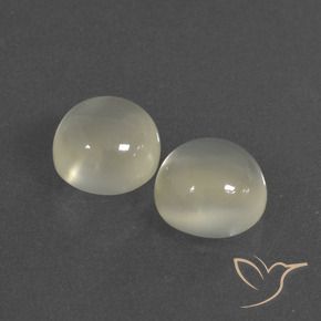 6.70 ct natürliche Warmweiß Mondstein-Edelsteine, Runden, Lichtdurchlässig