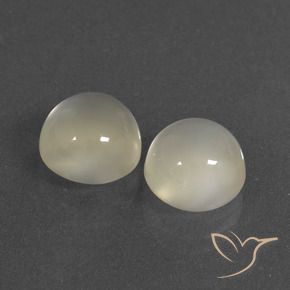 6.83 ct natürliche Warmweiß Mondstein-Edelsteine, Runden, Lichtdurchlässig