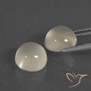 6.83 ct natürliche Warmweiß Mondstein-Edelsteine, Runden, Lichtdurchlässig